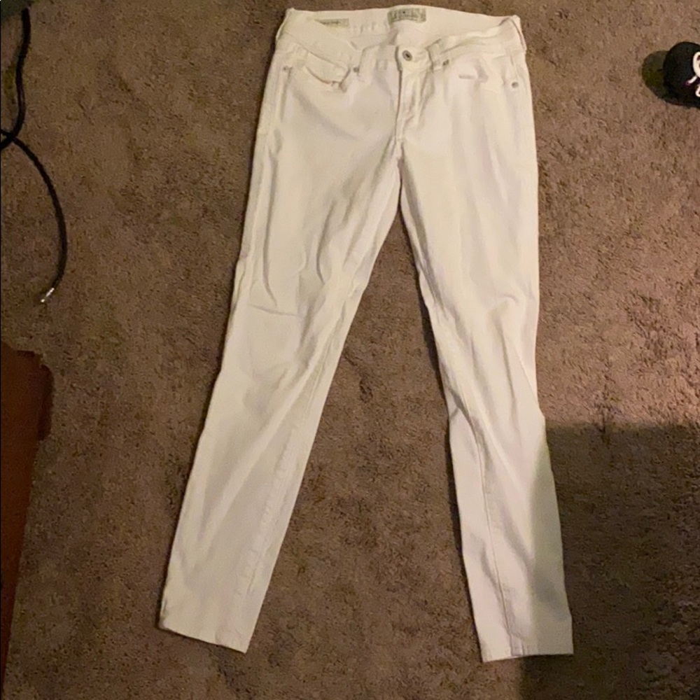white lucky brand skinny jeans